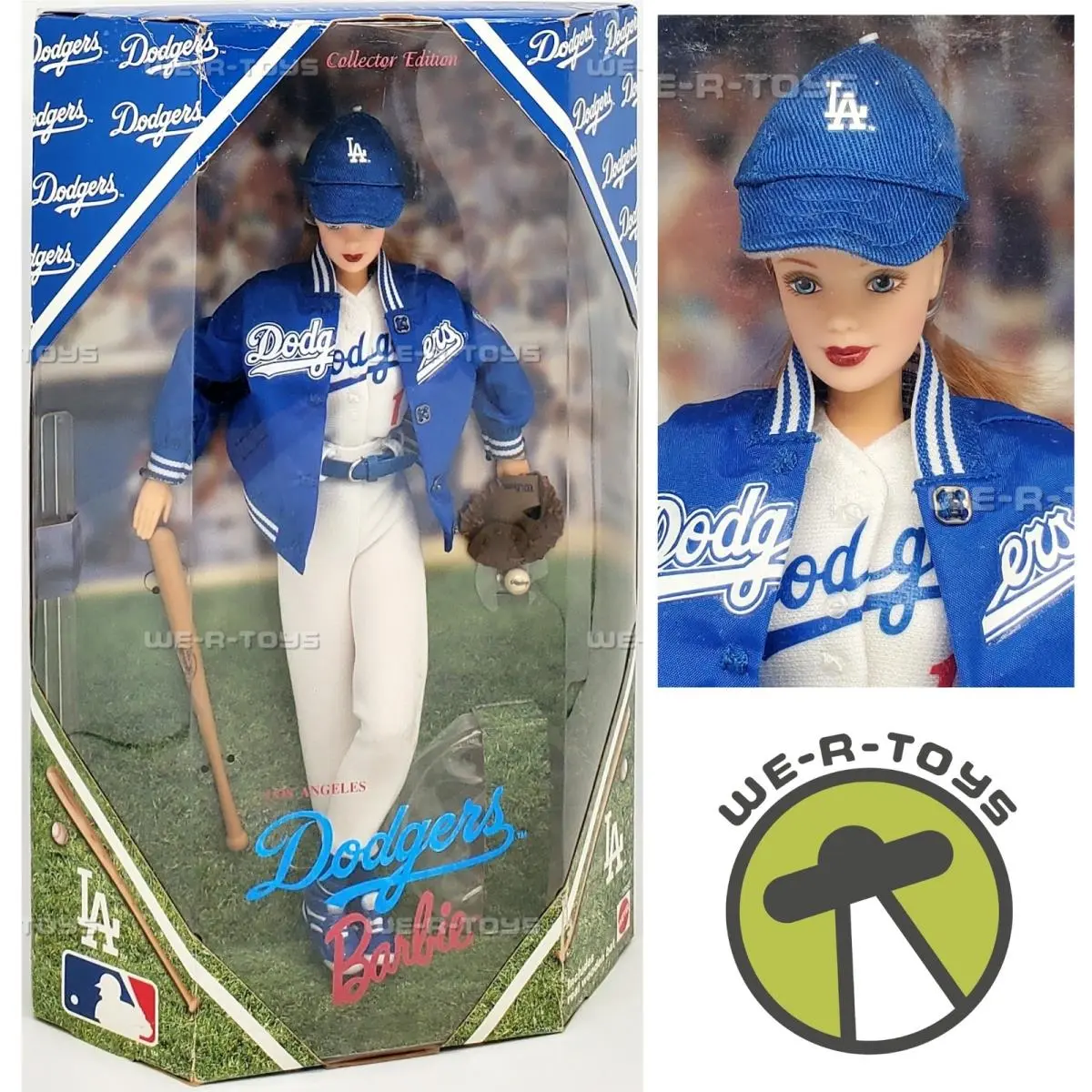 Los Angeles Dodgers Barbie Doll Barbie Collectibles1999 Mattel 23882
