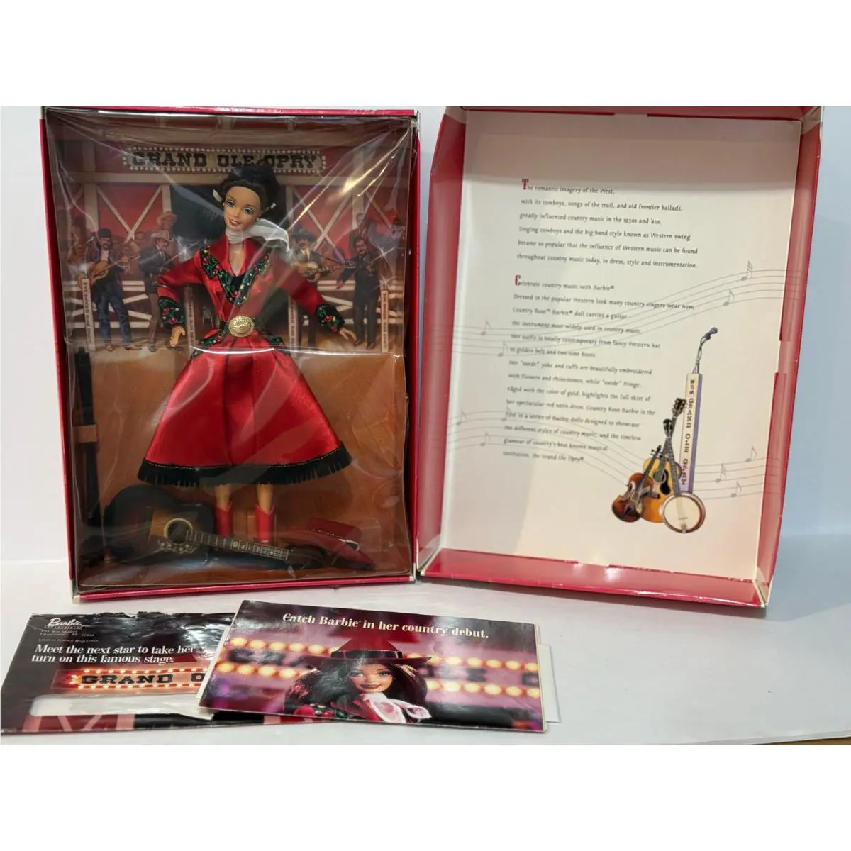 Vintage 1997 Nrfb Grand Ole Opry Barbie Country Rose 1st In Series 17782