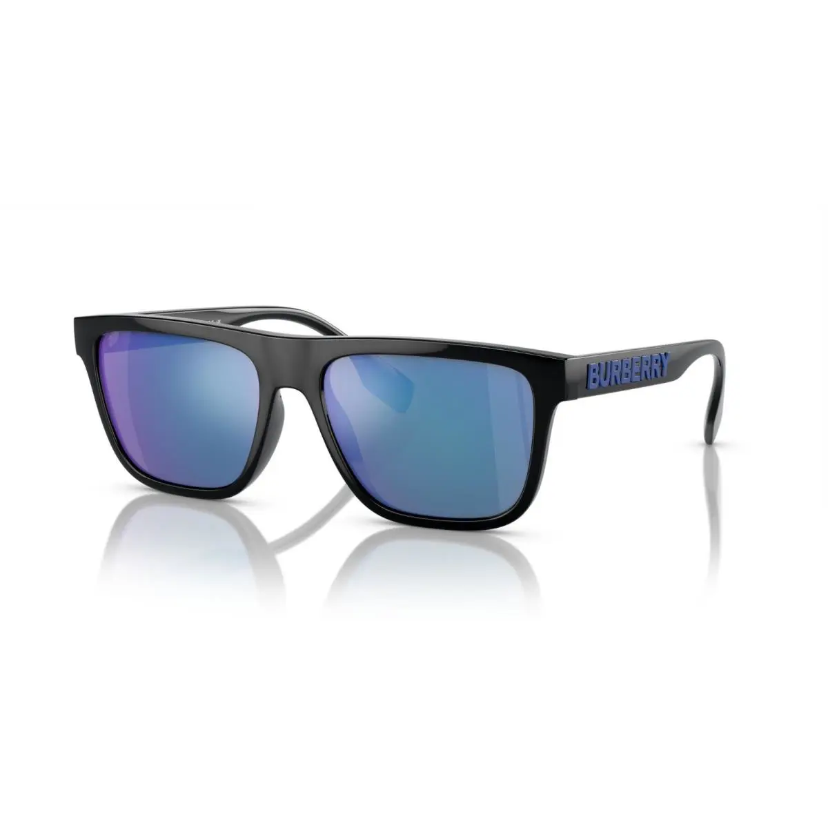 Burberry BE 4402U Black/green Blue Mirrored 3001/55 Sunglasses