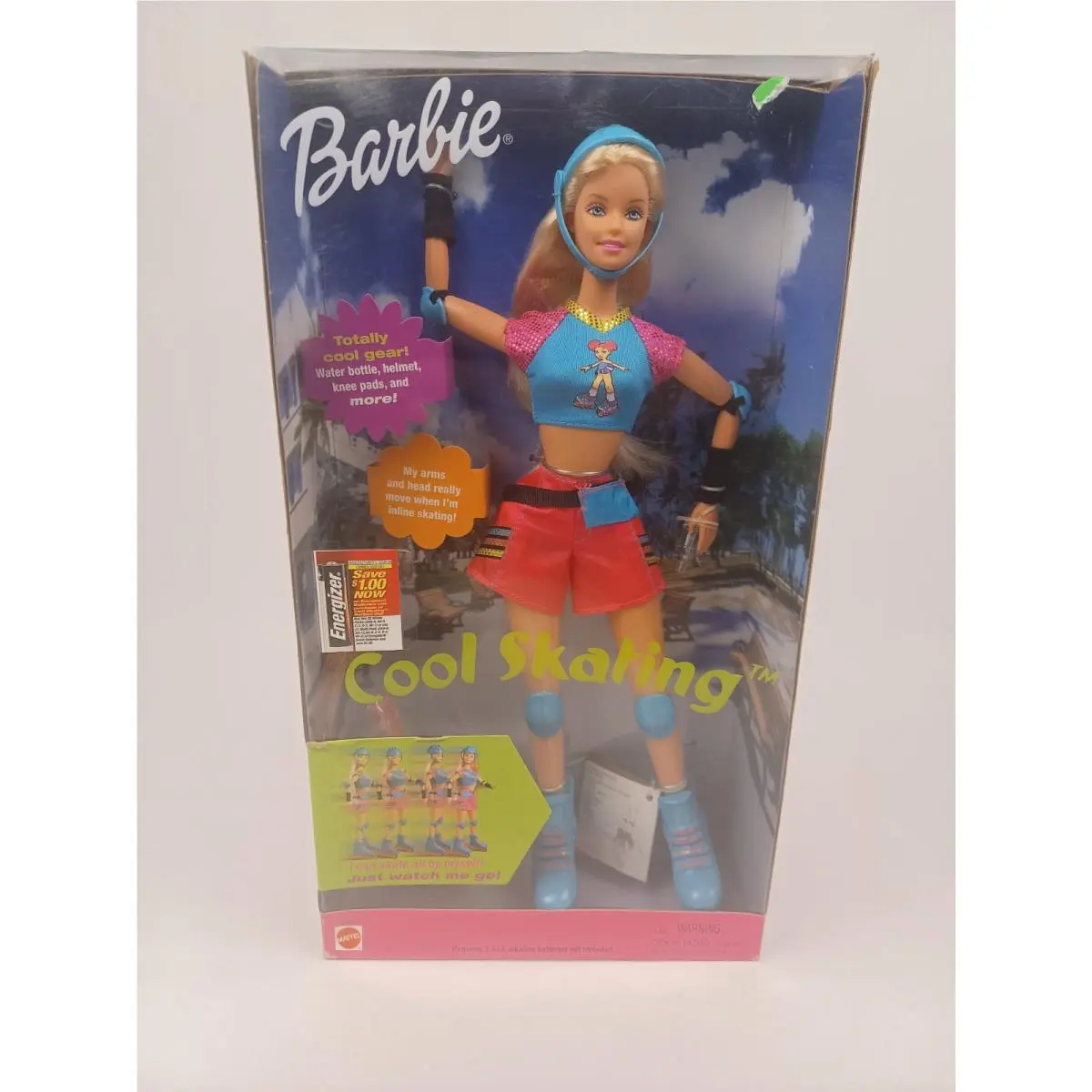 Vintage 1999 Mattel Cool Skating Barbie Nrfb