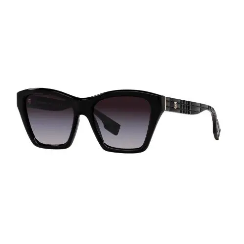 Burberry Arden BE4391F 30018G 56 Black Sunglasses - Frame: Black, Lens: Gray