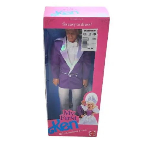 Vintage 1989 Barbie Boyfriend MY First Ken Doll 9940 Box Mattel