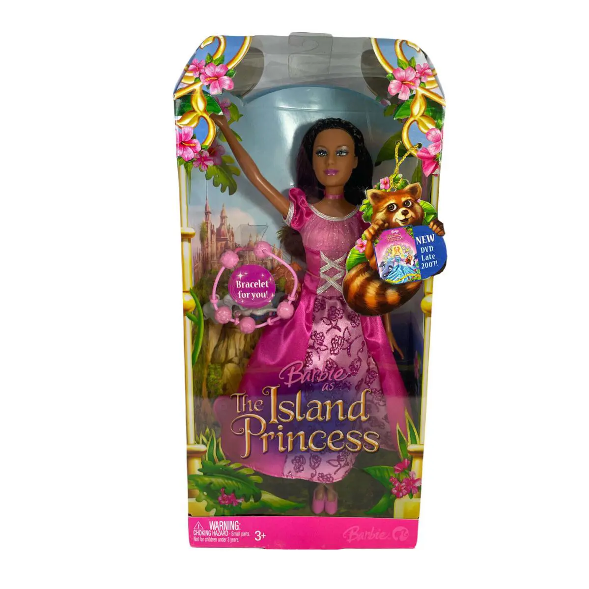 2007 The Island Princess Barbie Doll Rosella African American with Bracelet