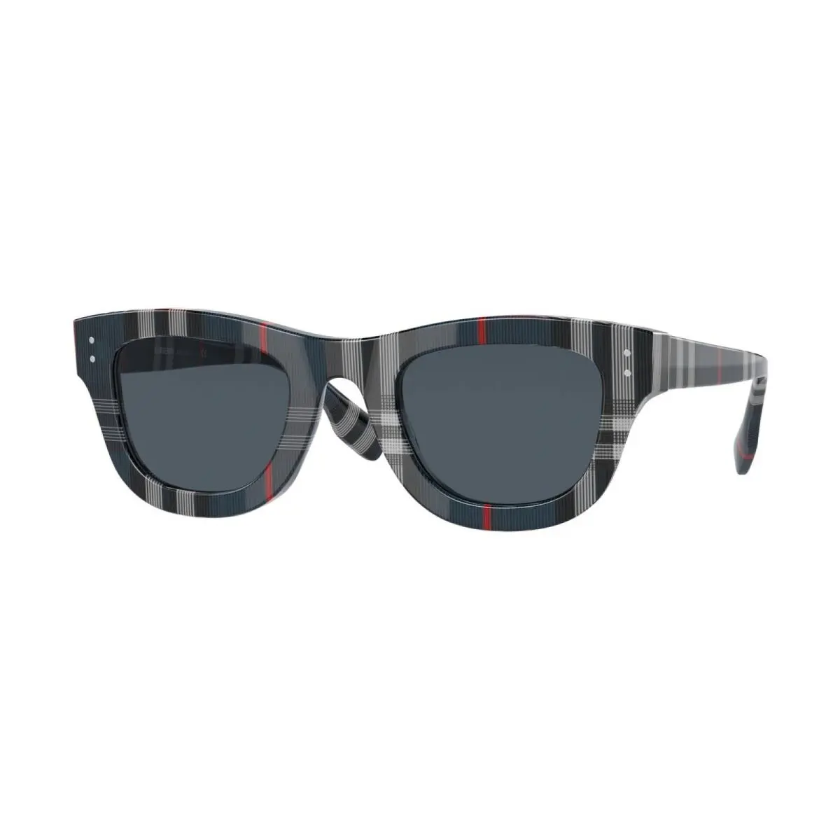Burberry Sidney Sunglasses BE4352 394787 49mm Navy Check / Dark Grey Lens