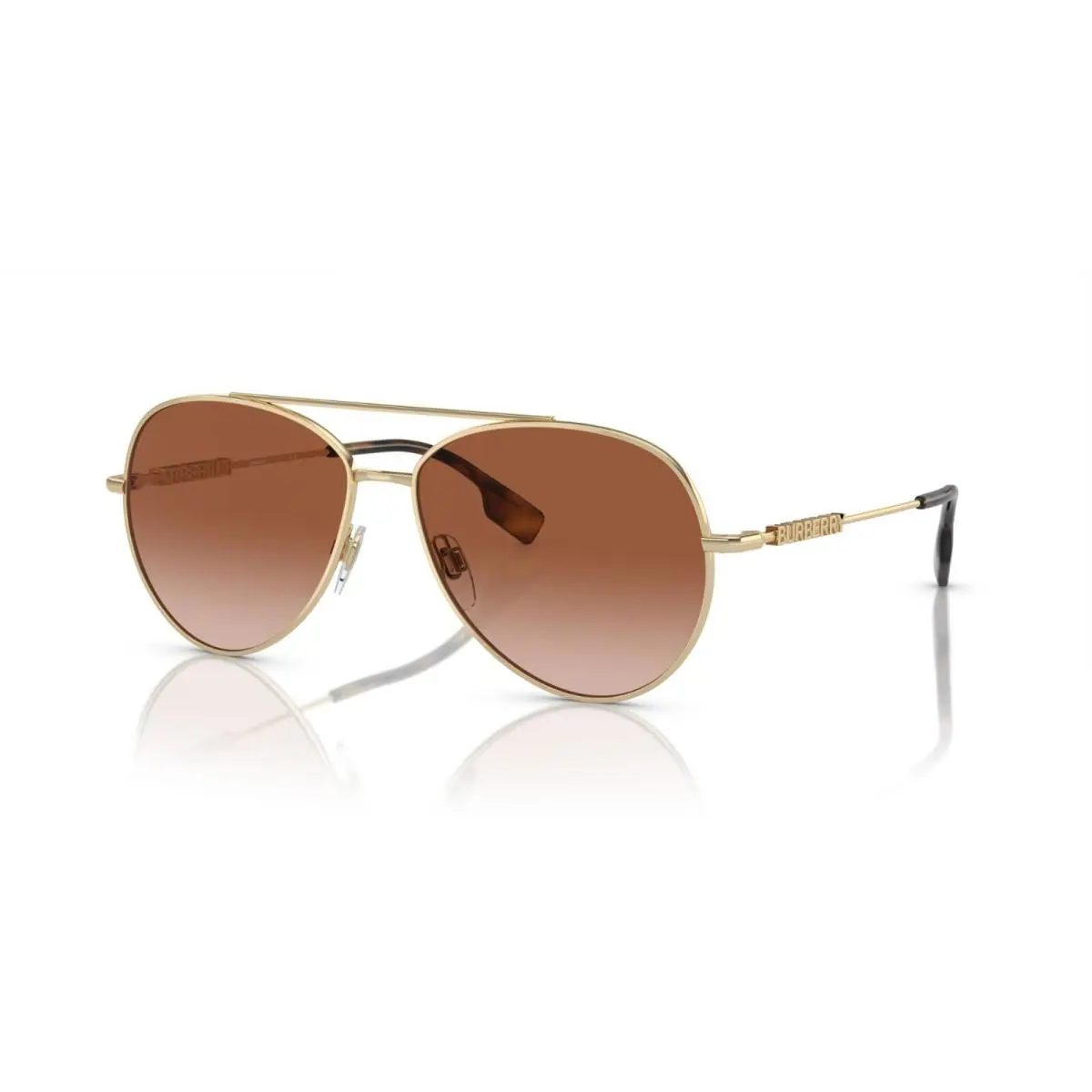 Burberry BE 3147 Light Gold/brown Shaded 1109/13 Sunglasses