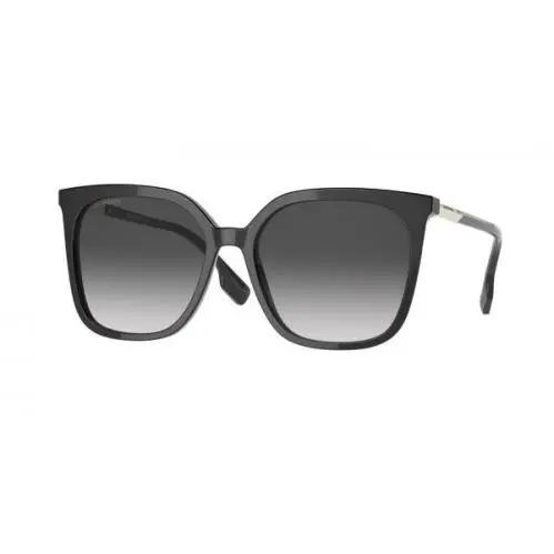 Burberry R1615 Womens Emily BE4347 Black Square Sunglasses 56 mm