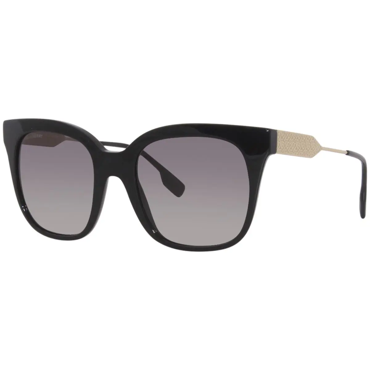 Burberry Evelyn BE4328F 300111 Sunglasses Women`s Black/grey Gradient Lens 55mm