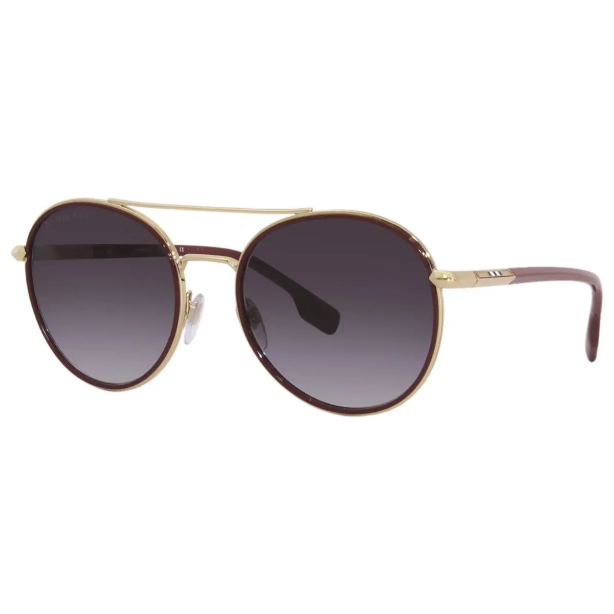 Burberry Women`s Sunglasses Ivy BE3131 13378G Gold-red/grey Gradient 55mm