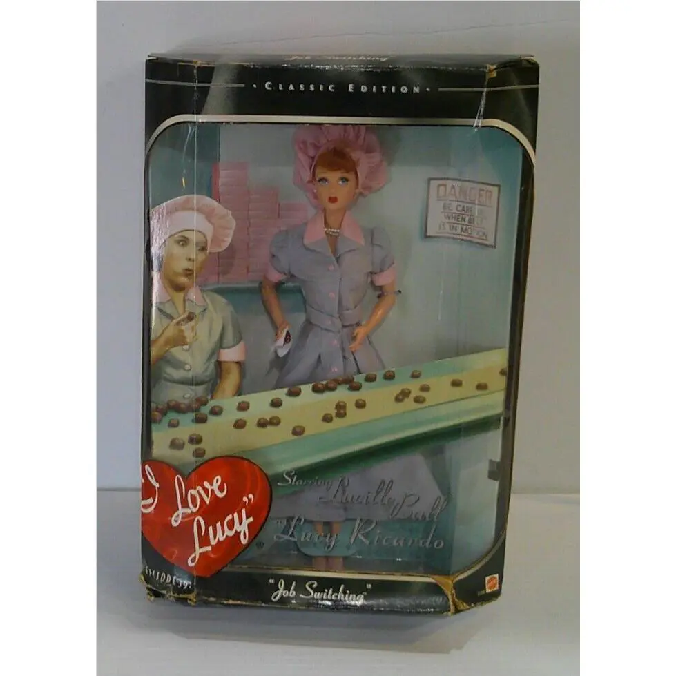 Mattel I Love Lucy Barbie Doll Job Switching Episode 39 Candy Factory