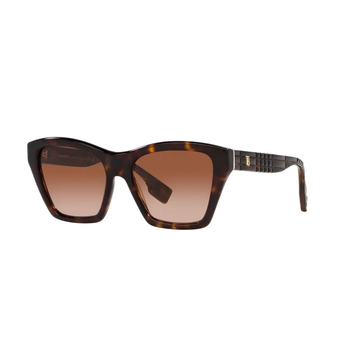 Burberry Arden BE 4391 Dark Havana/brown Shaded 3002/13 Sunglasses - Frame: Dark Havana, Lens: Brown Shaded