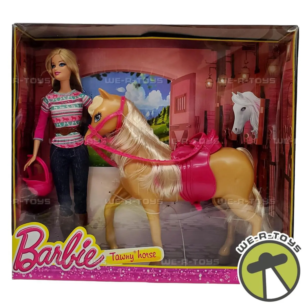 Barbie and Tawny Horse Playset with Accessories 2013 Mattel BJF78