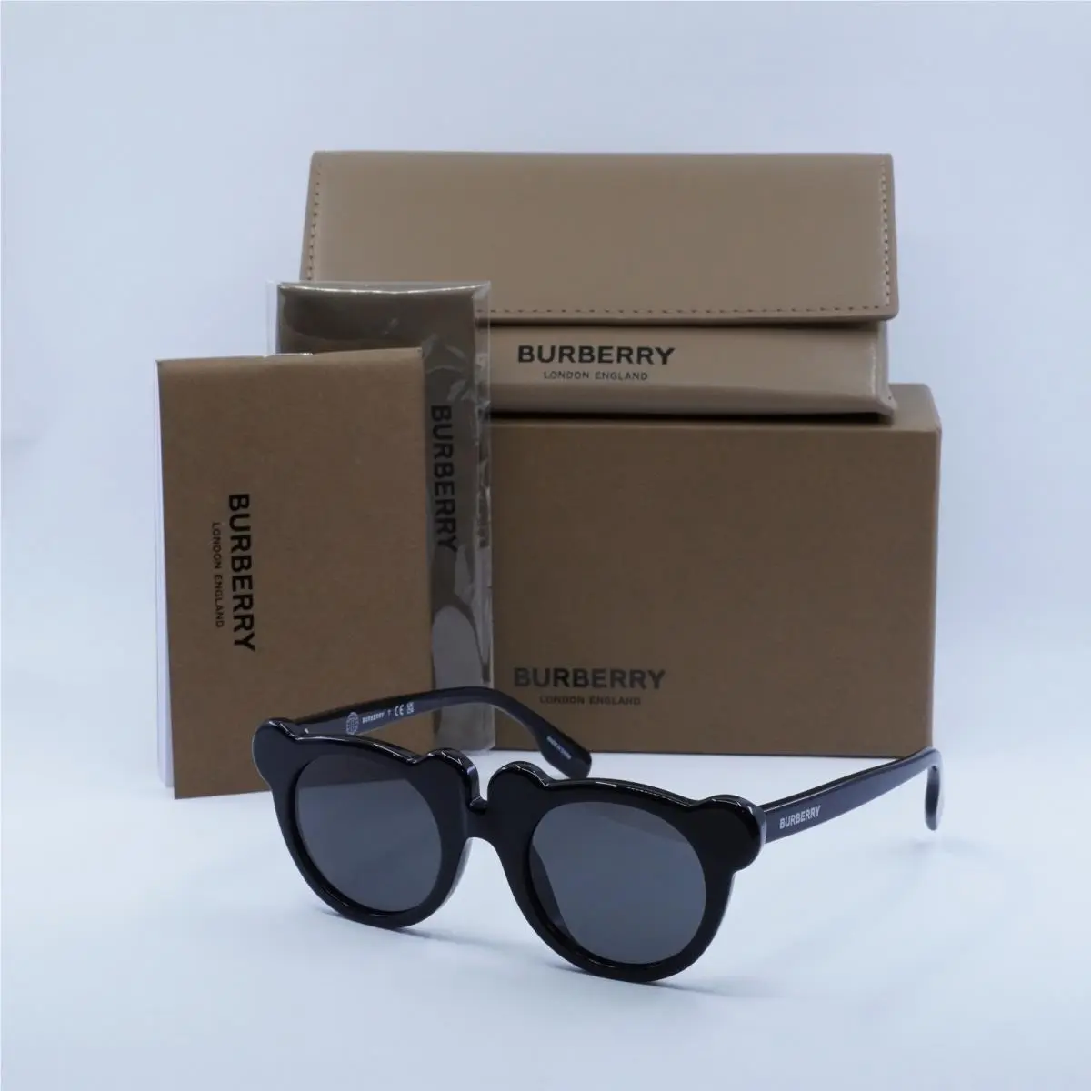 Burberry Kids JB4355 300187 Black/dark Grey 43-20-125 Sunglasses