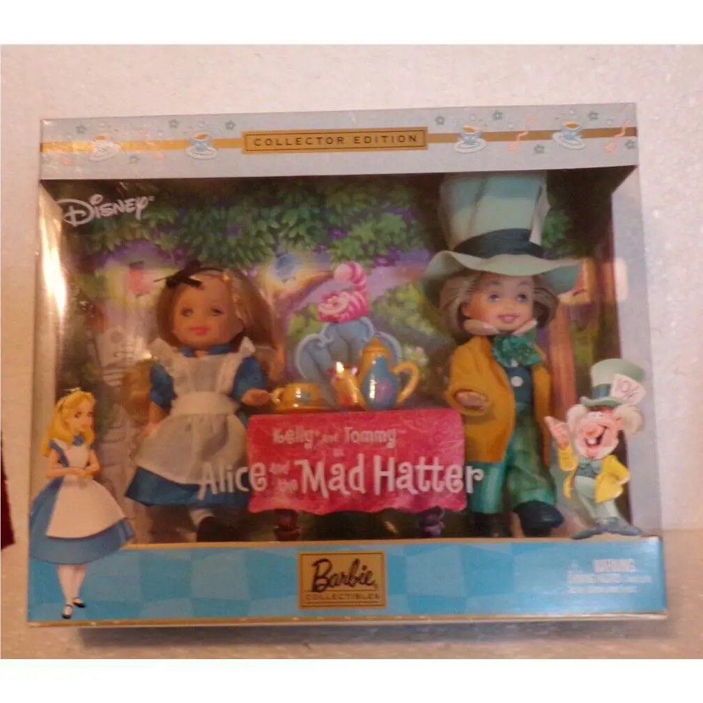 Look Mattel Alice and The Mad Hatter Barbie Collector Edition Doll