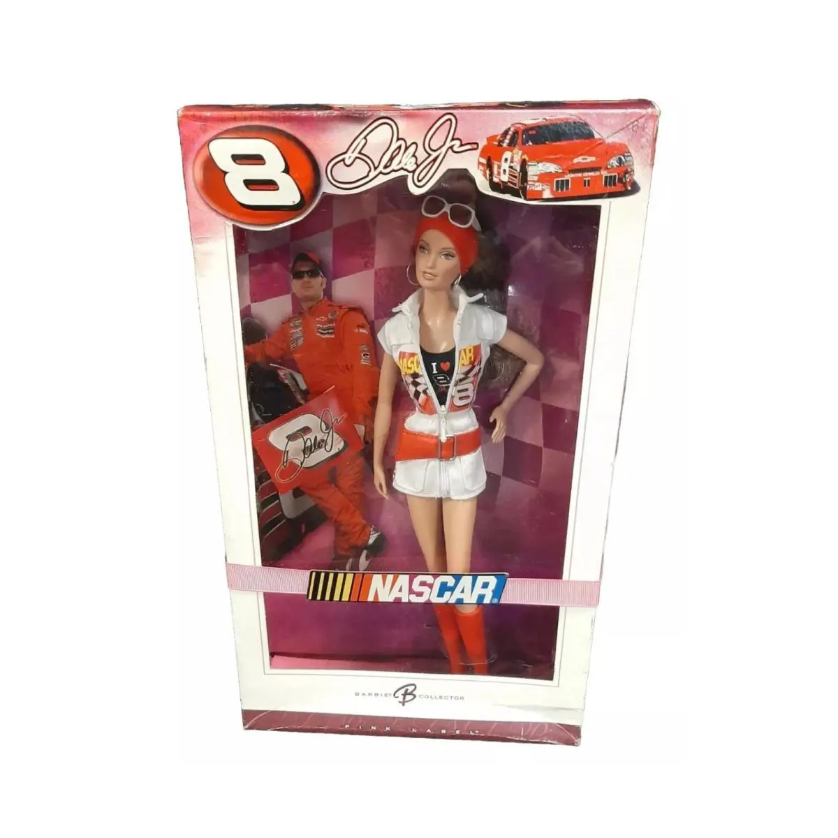 Barbie Nascar Dale Earnhardt Jr. Pink Label Doll Nrfb K7973 - 2006