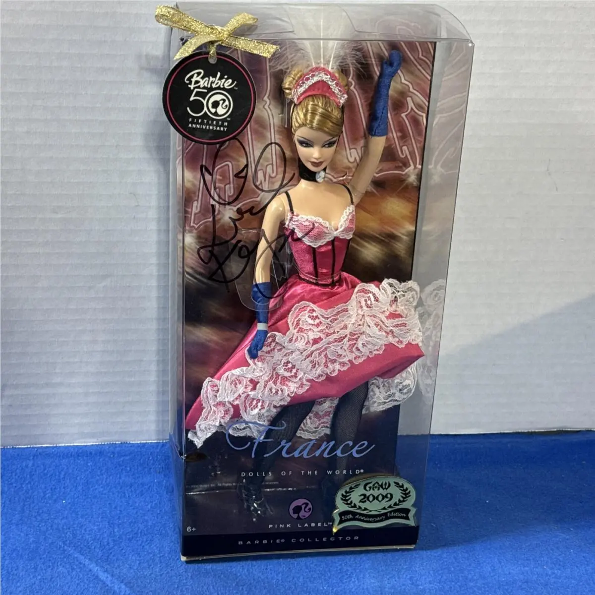 2008 Mattel N4972 Doll of The World France 50th Anniversary Barbie Dmg Box