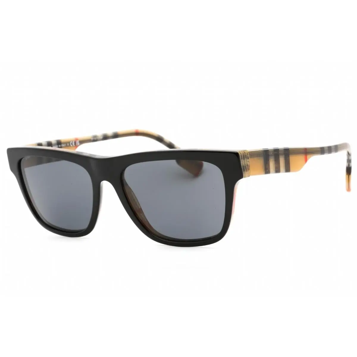 Burberry BE4293 380687 Sunglasses Black Frame Grey Lenses 56mm