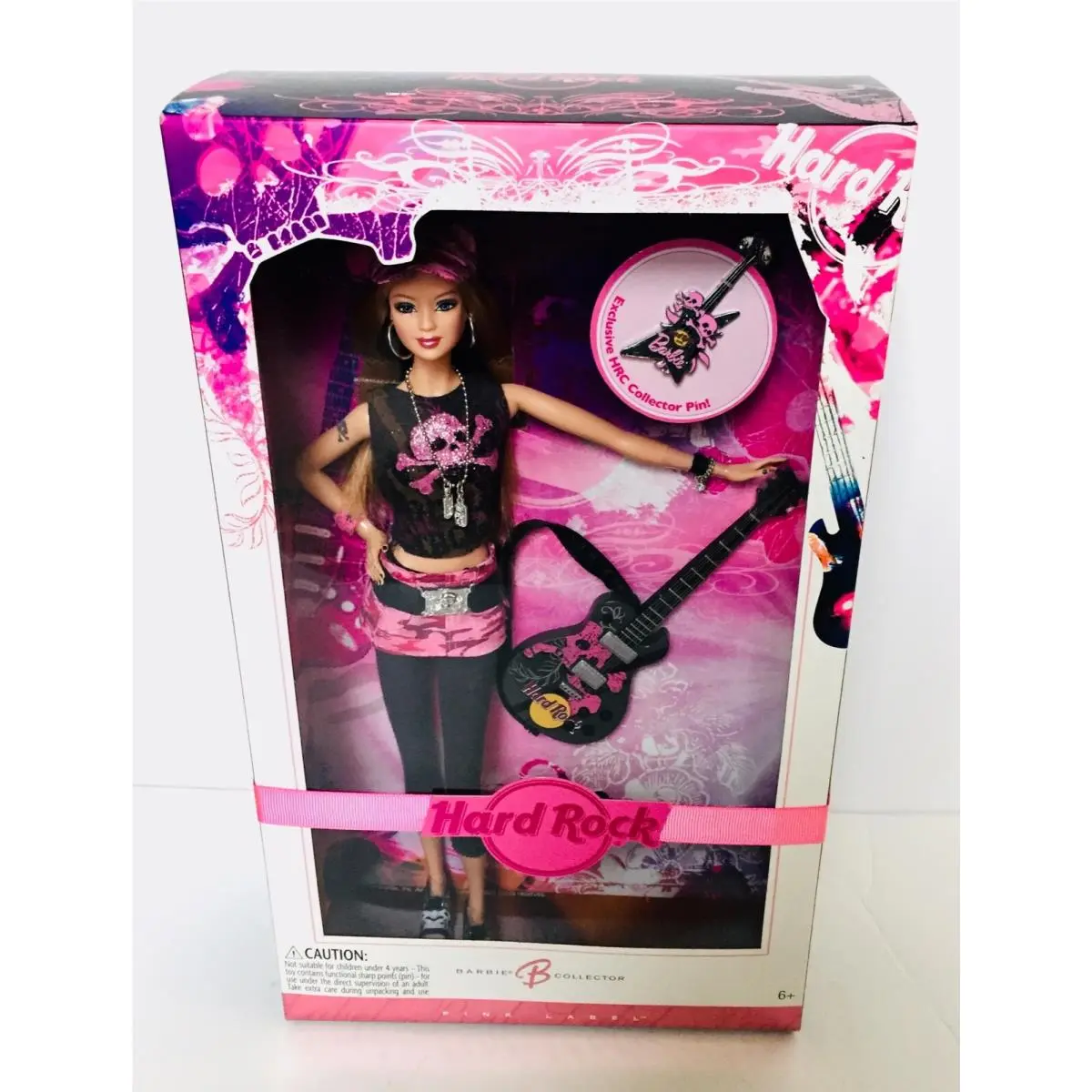 Barbie Hard Rock Cafe Doll Guitar Collector K7906