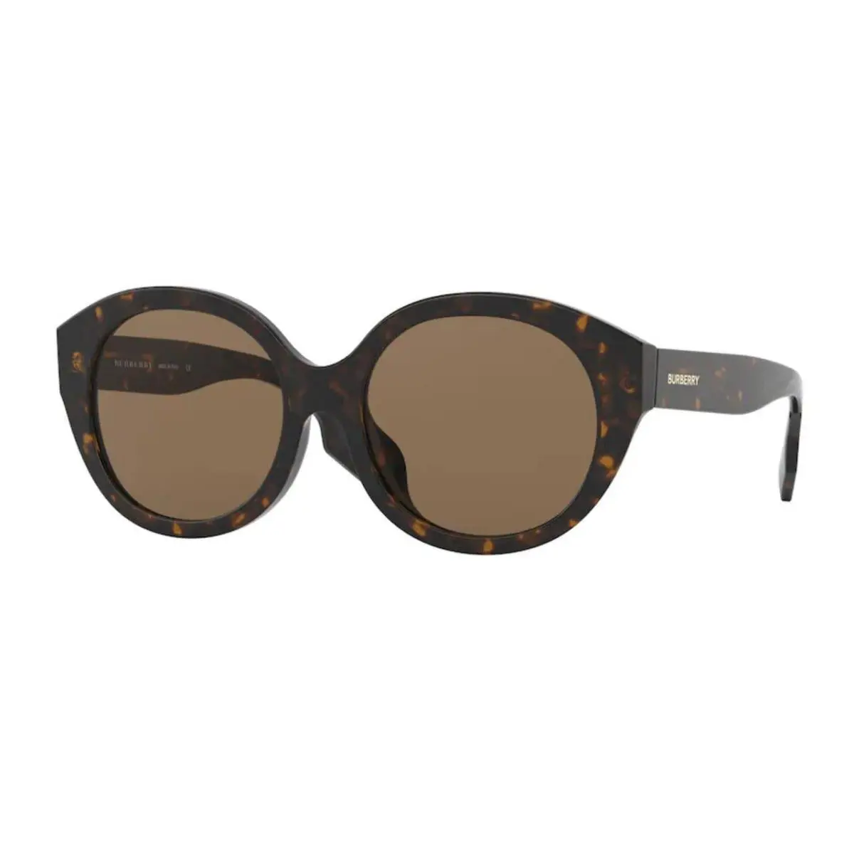 Burberry BE4304D 300273 Havana Round Women`s Sunglasses 55 mm