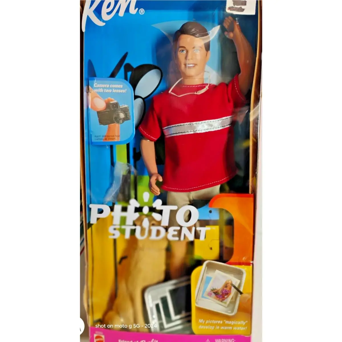 Ken Student Phito Taking Pictures OF Phito Barbie Camera BY Mattel G1