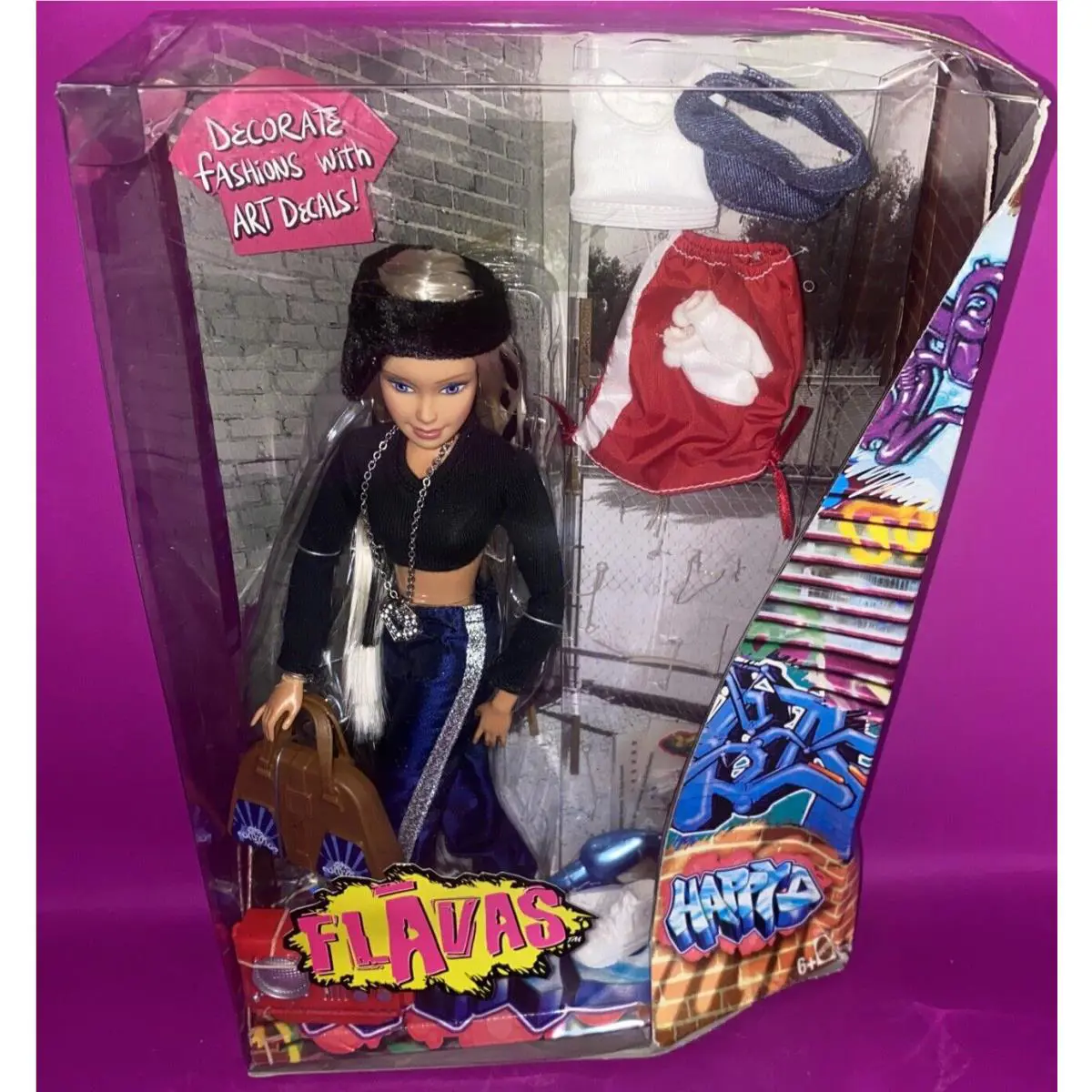 Y2K Flavas Happy D Fashion Doll Blonde Track Suit 2003 Mattel Other Read