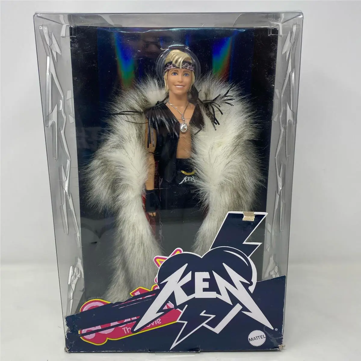 Mattel Barbie The Movie Ken Doll HRF31 w/ White Fur Coat 12