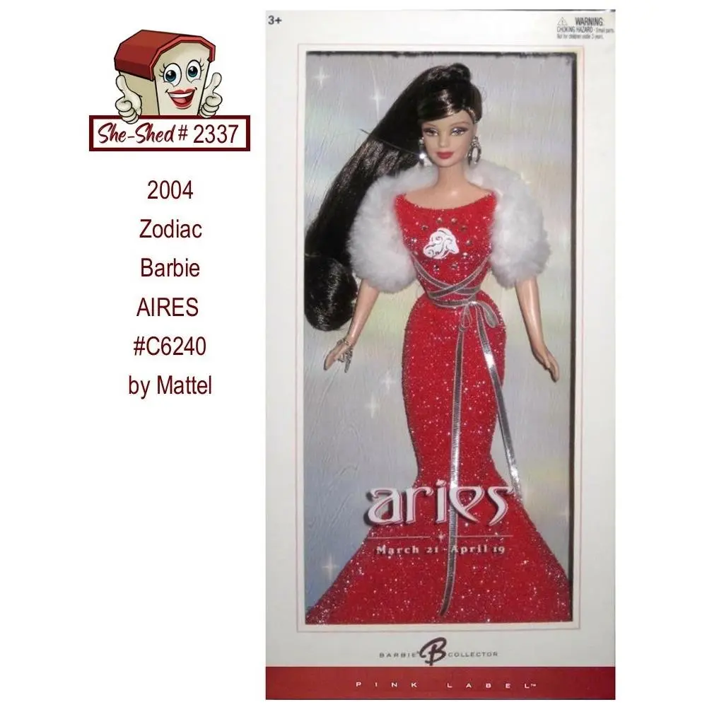 Zodiac Barbie Vintage 2004 Doll Aries Mattel C6240 Collector Nrfb Box Vgc