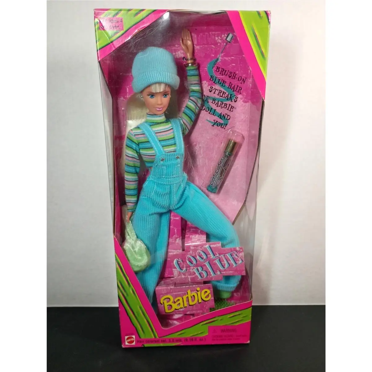 Mattel Cool Blue Barbie Doll with Hair Colorant Vintage 1997