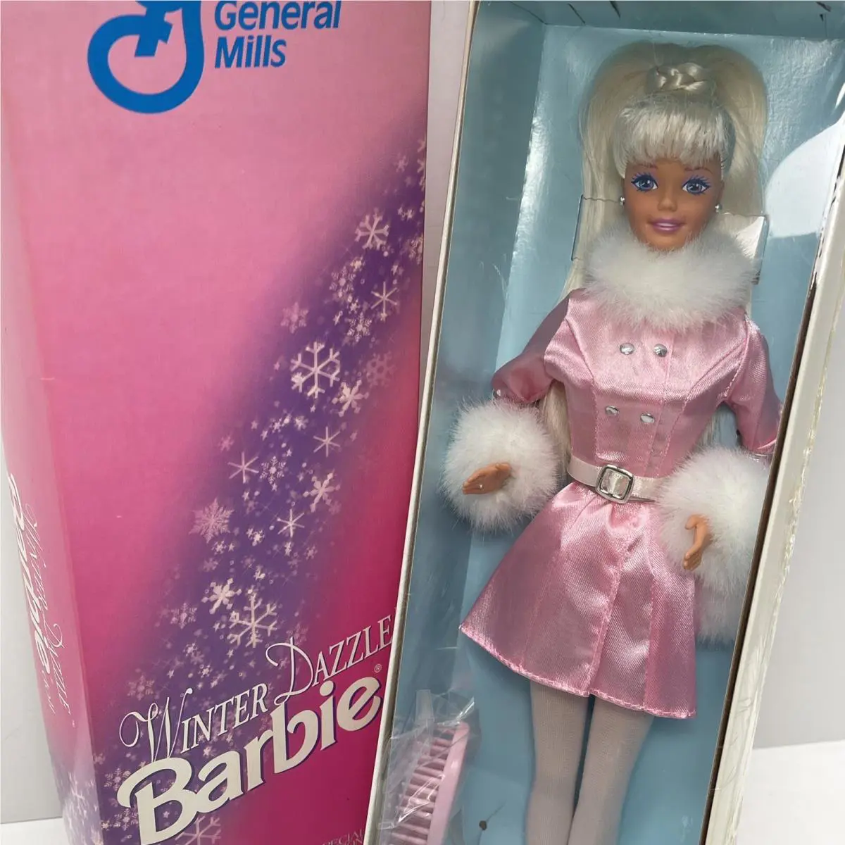 Winter Dazzle Barbie Special Edition General Mills Doll 18456 Mattel 1997