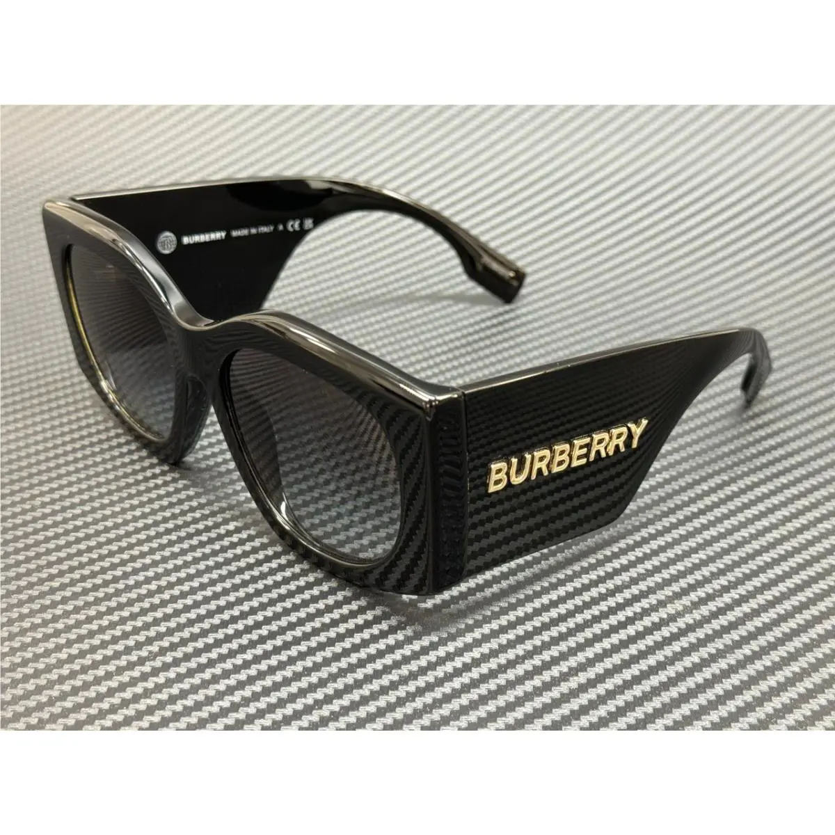 Burberry BE4388U 30018G Black Grey Gradient Women`s 55 mm Sunglasses