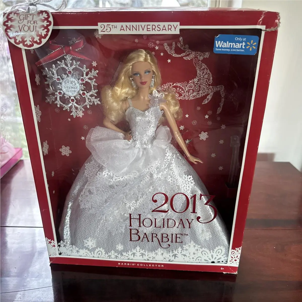 Barbie Doll 2013 Holiday Barbie 25th Anniversary Collector Fashion Figure Mattel