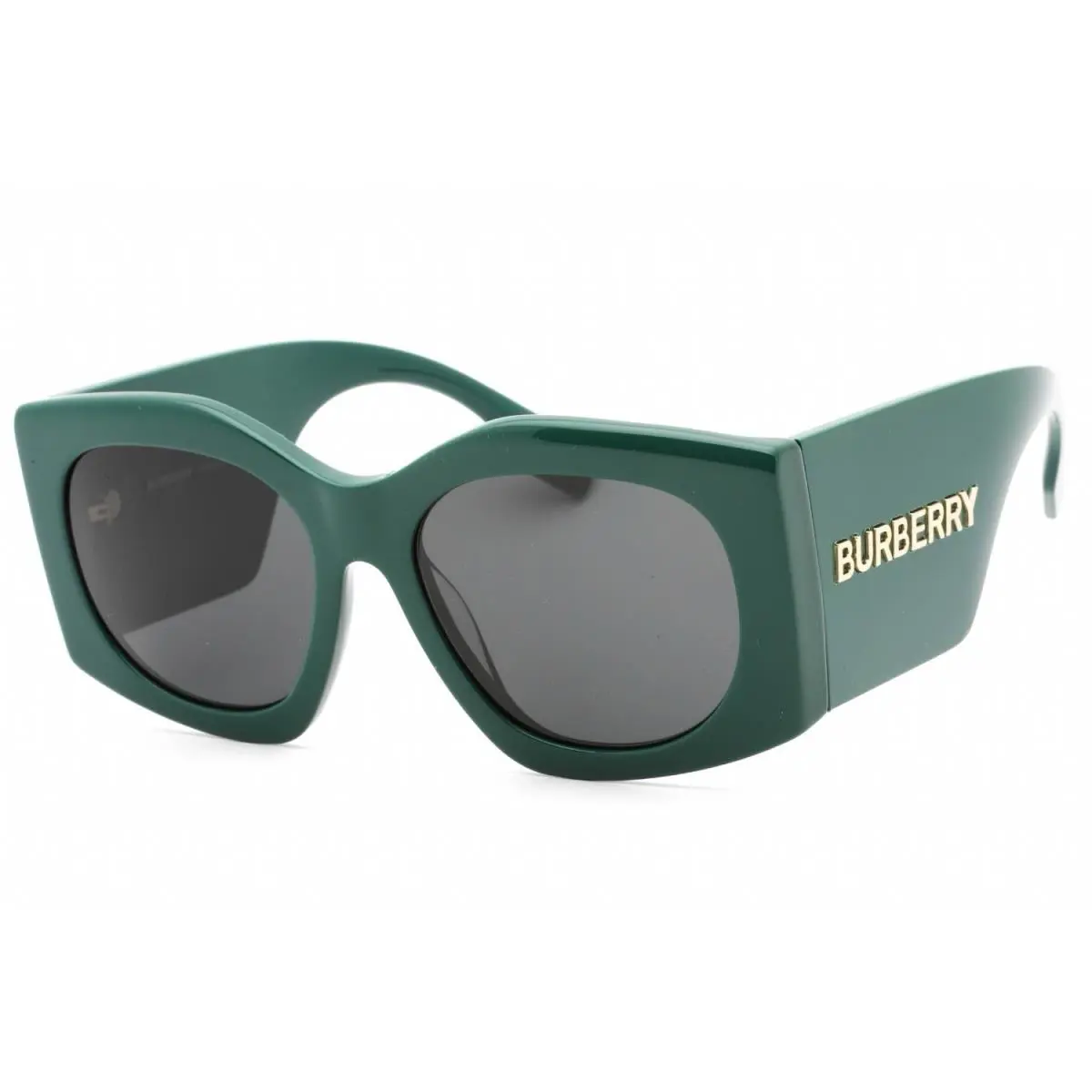 Burberry B 4388-U 4059/87 Green Dark Gray Lenses Women`s Sunglasses 55-18-140