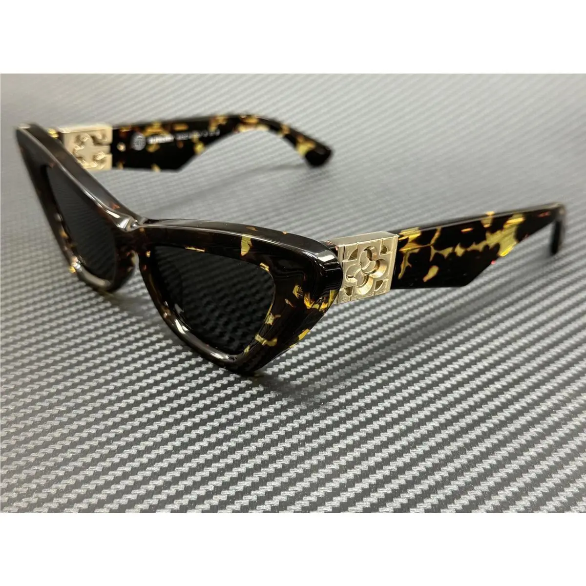 Burberry BE4421U 410687 Dark Yellow Havana Grey Women`s 51 mm Sunglasses