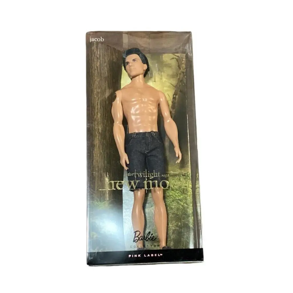 Barbie Doll Jacob Collector Pink Label The Twilight Saga Moon 2009 Nrfb