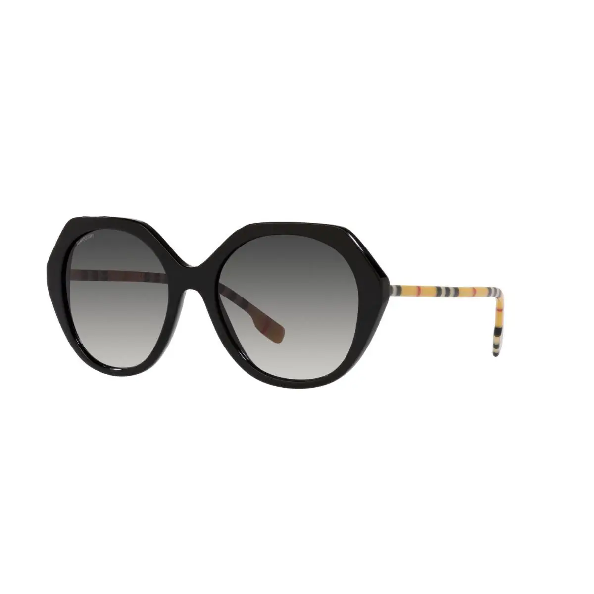 Burberry Vanessa BE 4375 Black/grey Shaded 3853/8G Sunglasses - Frame: Black, Lens: Grey Shaded