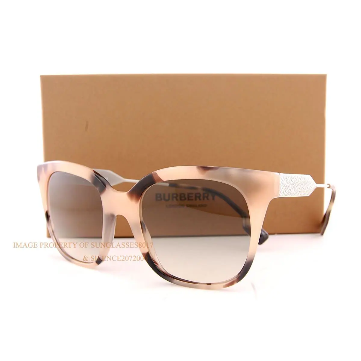 Burberry Sunglasses BE 4328 35012C Spotted Brown/light Brown Women