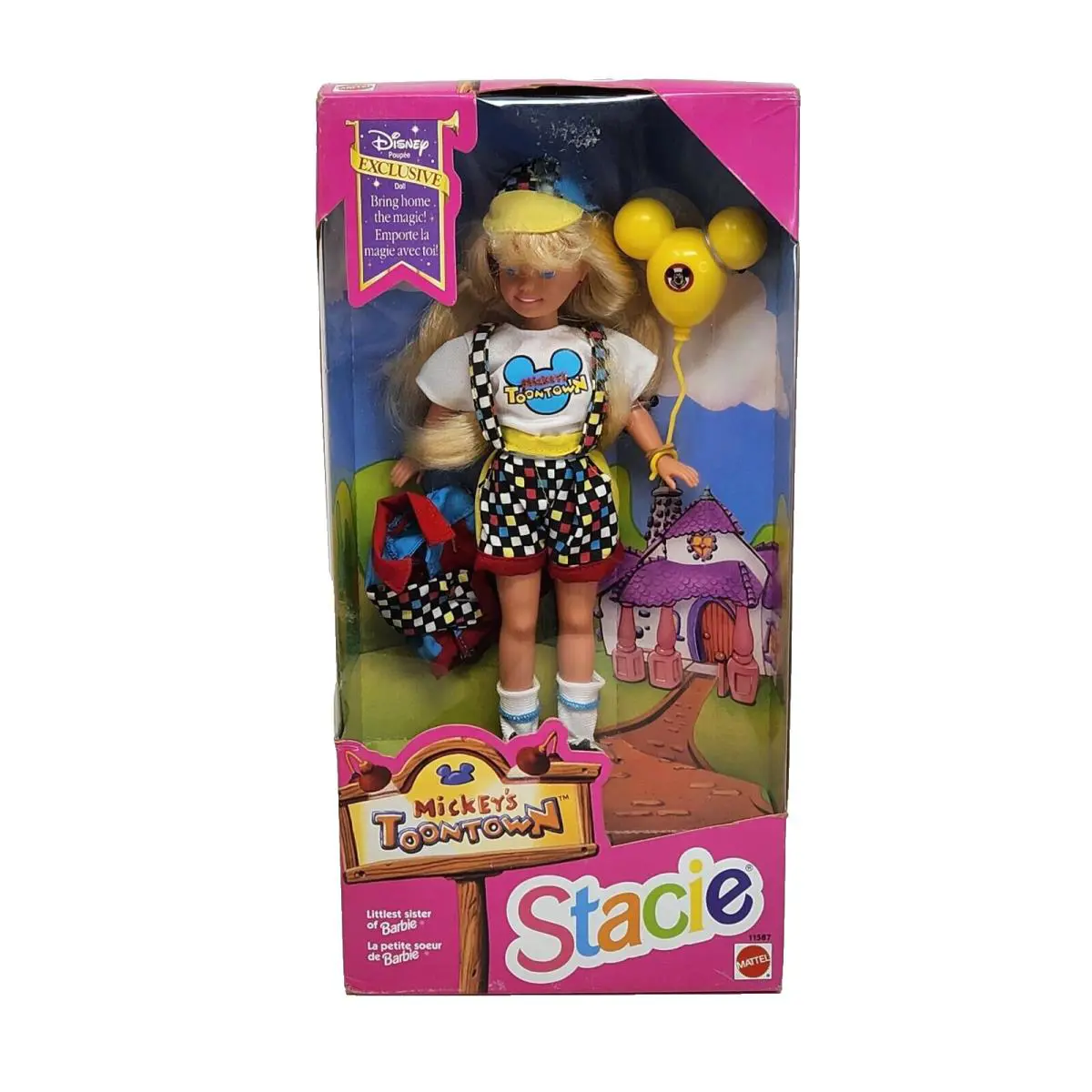 Vintage 1993 Mickey`s Toontown 11587 Stacie Doll 16171 Box Barbie