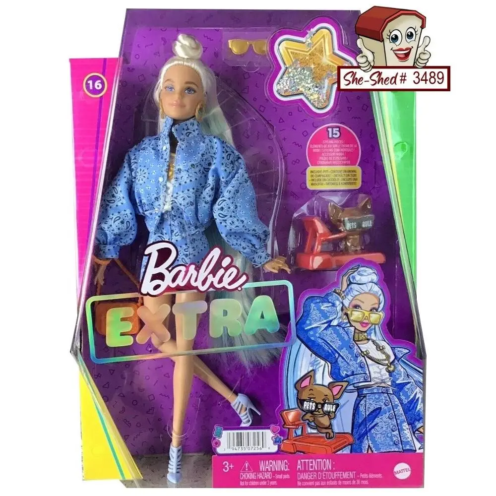 Mattel 2022 Barbie Extra Pets Rule Doll Gift Set HHN08 Chihuahua Nrfb Vgc