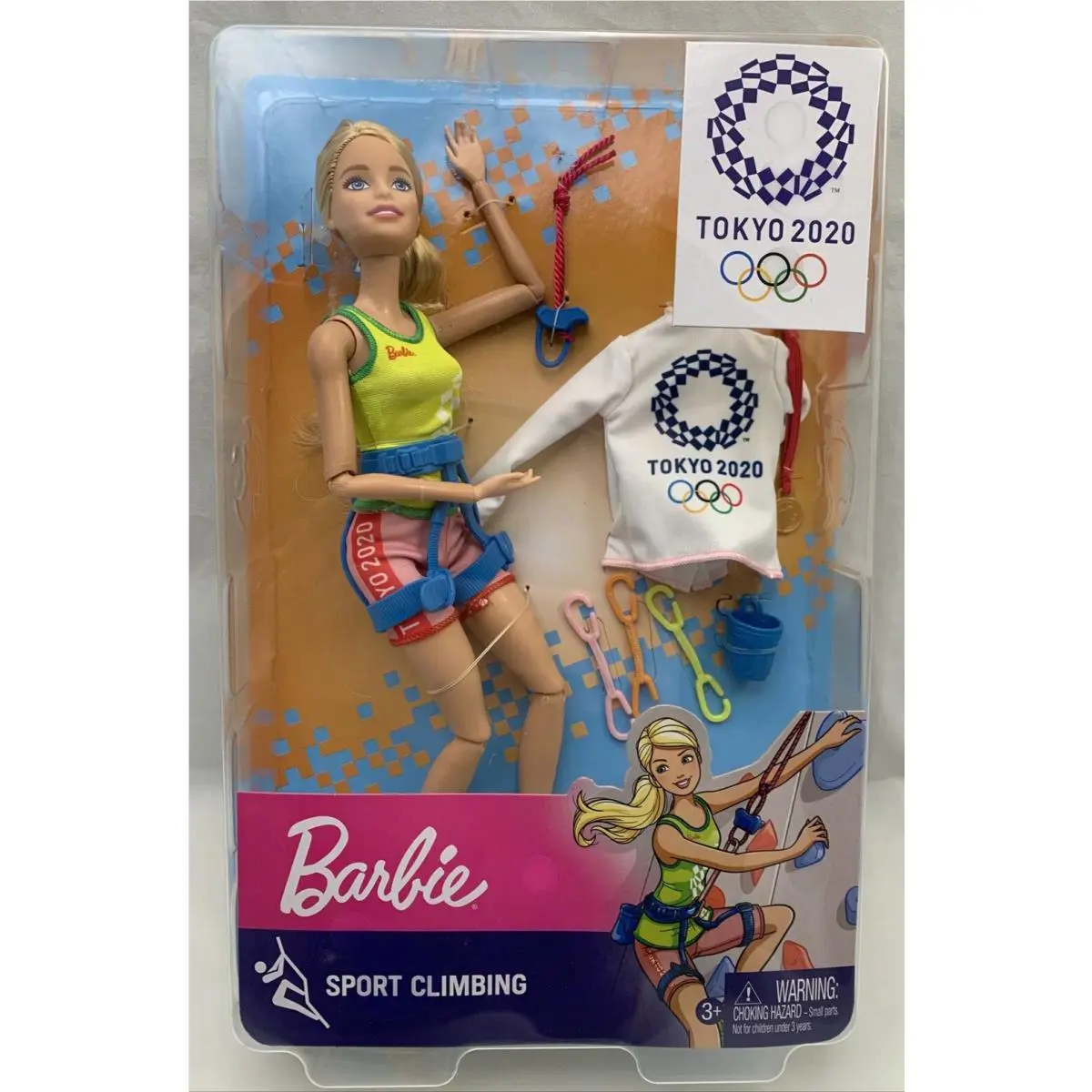 Barbie Tokyo 2020 Olympics Games Sport Climber Doll with Gold Medal and Jacket