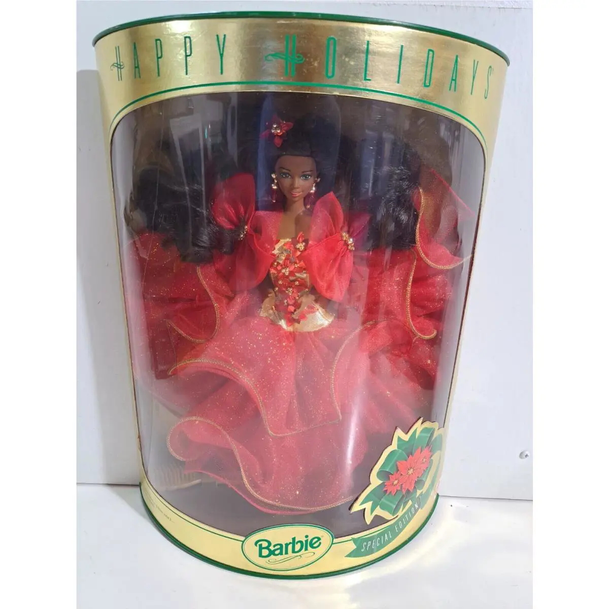 Mattel 10911 Holiday Barbie African American 1993 Special Edition 11.5 Doll