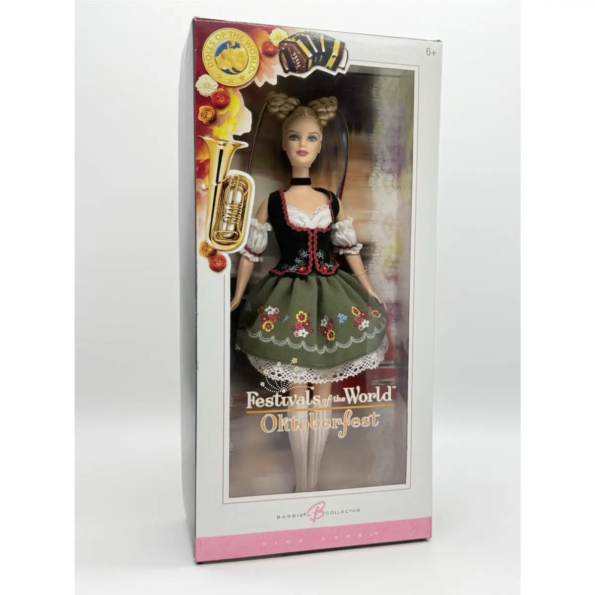 Barbie Oktoberfest Doll 2006 Festivals of The World Nrfb Pink Label Collector