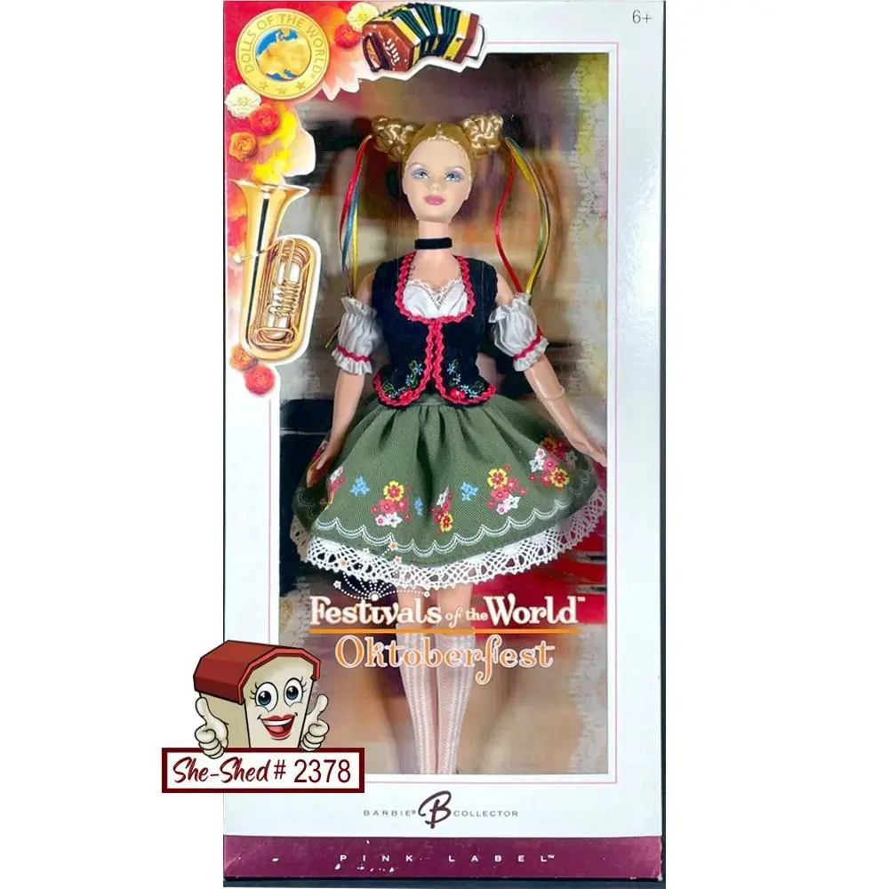 Fotw 2006 Festivals of The World Oktoberfest Barbie Doll J0929 Nrfb Mattel
