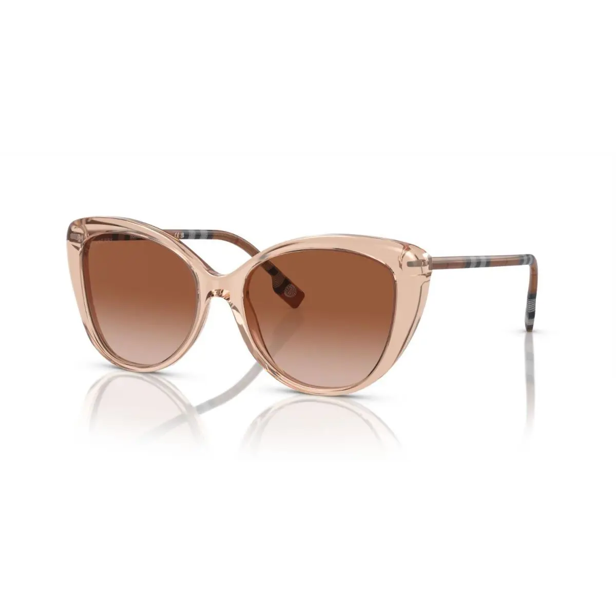 Burberry BE 4407 Peach/brown Shaded 4088/13 Sunglasses