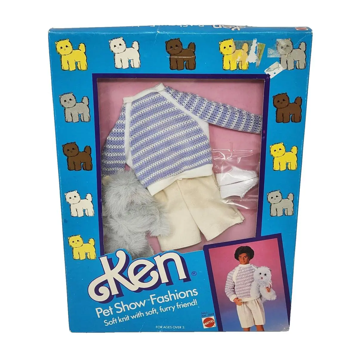 Vintage 1986 Ken Pet Show Fashions Barbie Mattel Box 3663