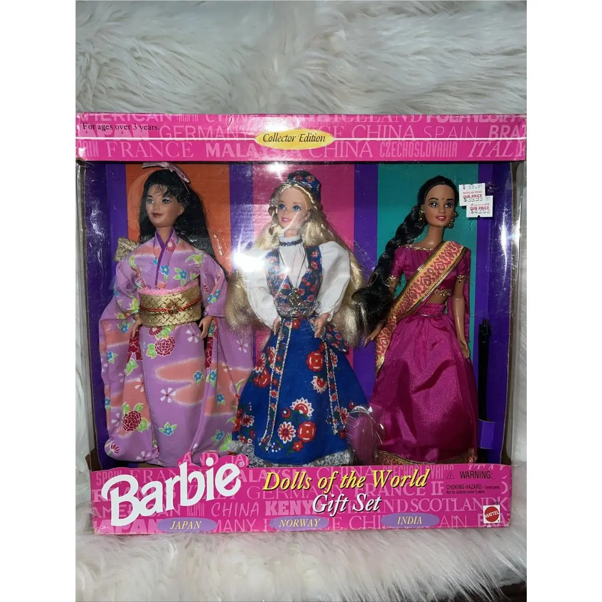 Barbie Dolls of The World Norwegian Japanese Indian 3 Doll Gift Set No 15283