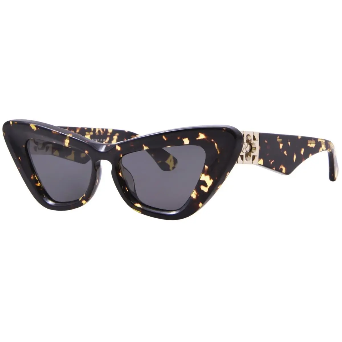 BE4421U 410687 Sunglasses Women`s Dark Havana/dark Grey Cat Eye 51mm by Burberry