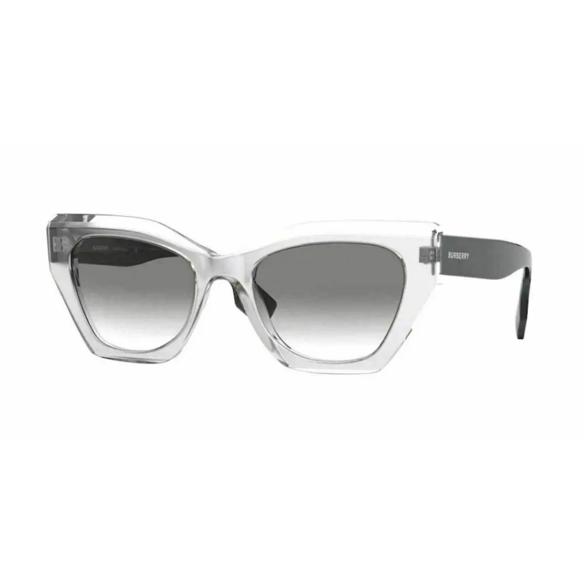 Burberry BE4299F 38318E Grey Transparent Cat Eye Women`s 52 mm Sunglasses