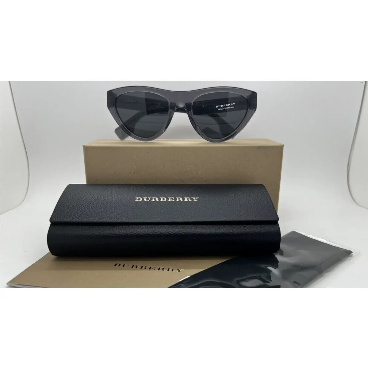 Burberry Black/grey Grad Womens Cats Sunglasses BE4285 379787 52M