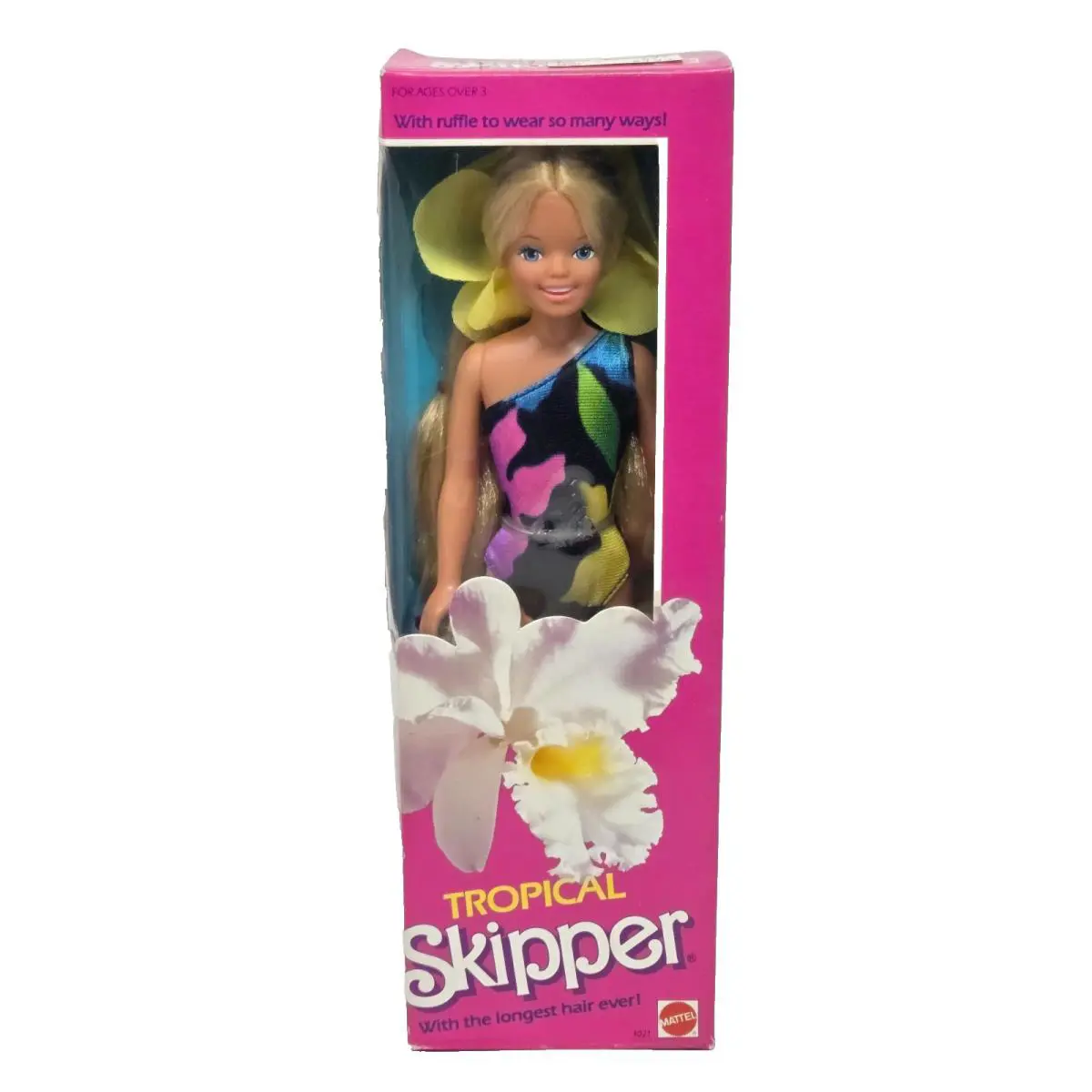 Vintage 1985 Barbie Tropical Skipper Doll Mattel 1021 IN Box Nrfb