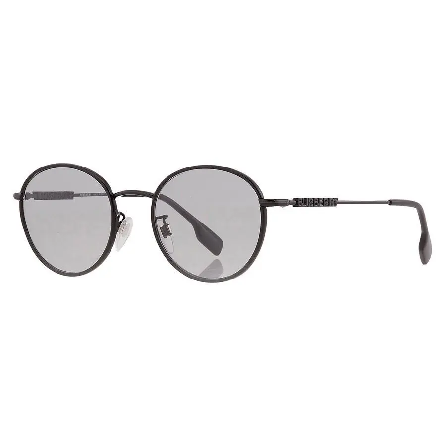 Burberry BE3148D 100187 Sunglasses Black Frame Light Grey 51mm Lens