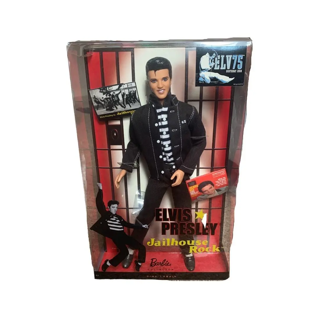 Barbie Collector Elvis Presley Jailhouse Rock Doll Pink Label 2009 Mattel R4156